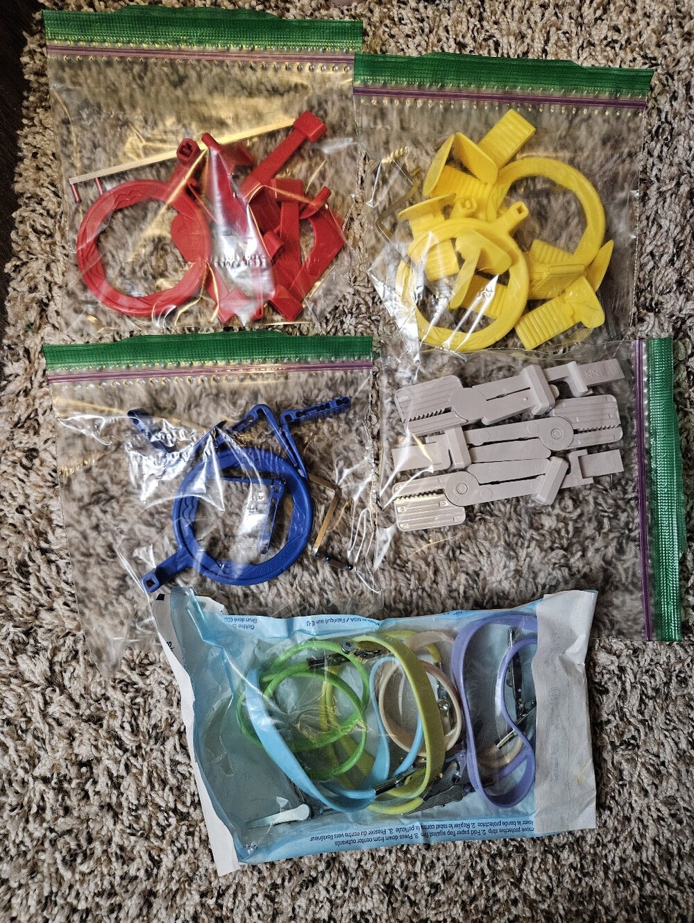 Rinn XCP Biteblocks, Snap-a-ray Holders, And Bib Clips